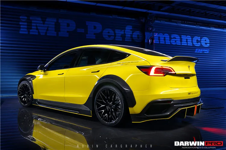 2017-2023 Tesla Model 3 IMP Performance Carbon Fiber Side Skirts With Under Board