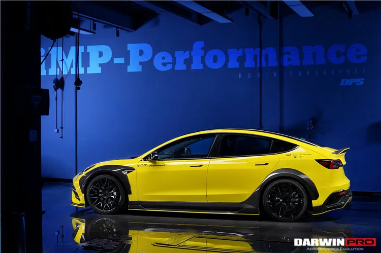 2017-2023 Tesla Model 3 IMP Performance Carbon Fiber Side Skirts With Under Board