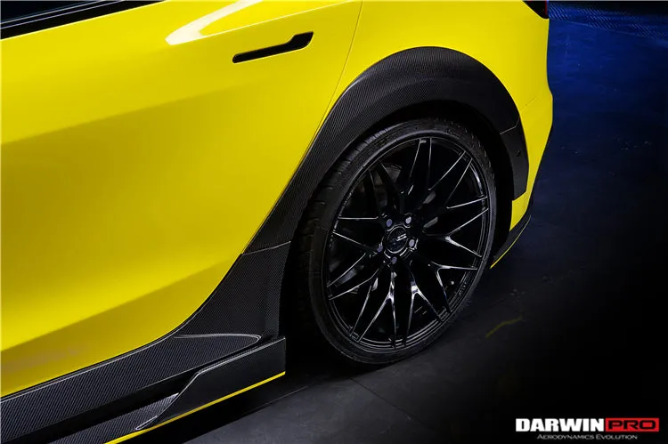 2017-2023 Tesla Model 3 IMP Performance Carbon Fiber Side Skirts With Under Board