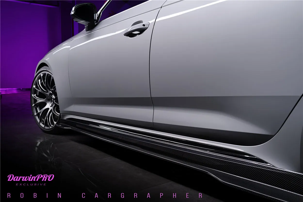 2017-2024 Audi RS4 B9 BKSS Style Side Skirts Under Board