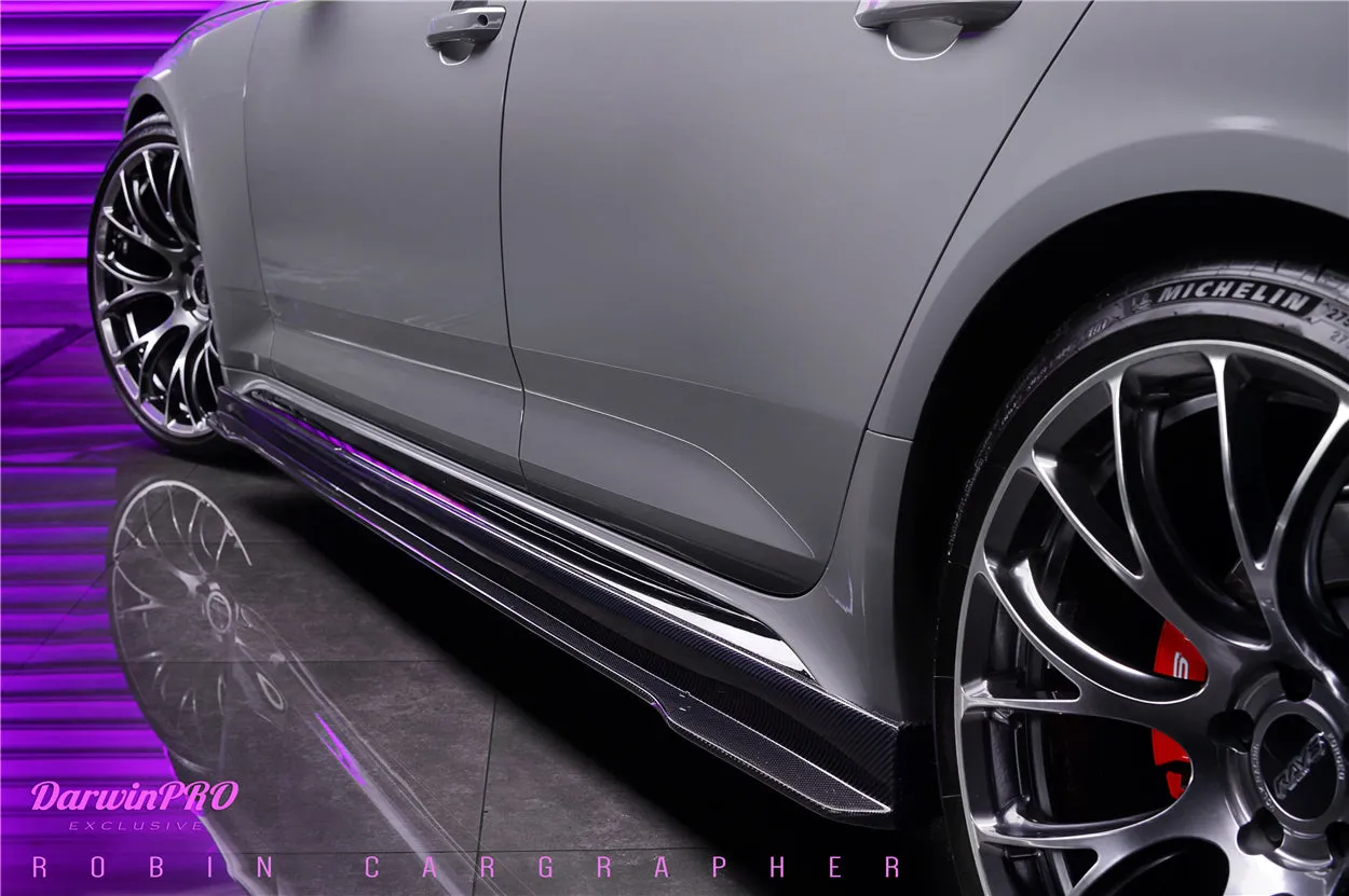 2017-2024 Audi RS4 B9 BKSS Style Side Skirts Under Board