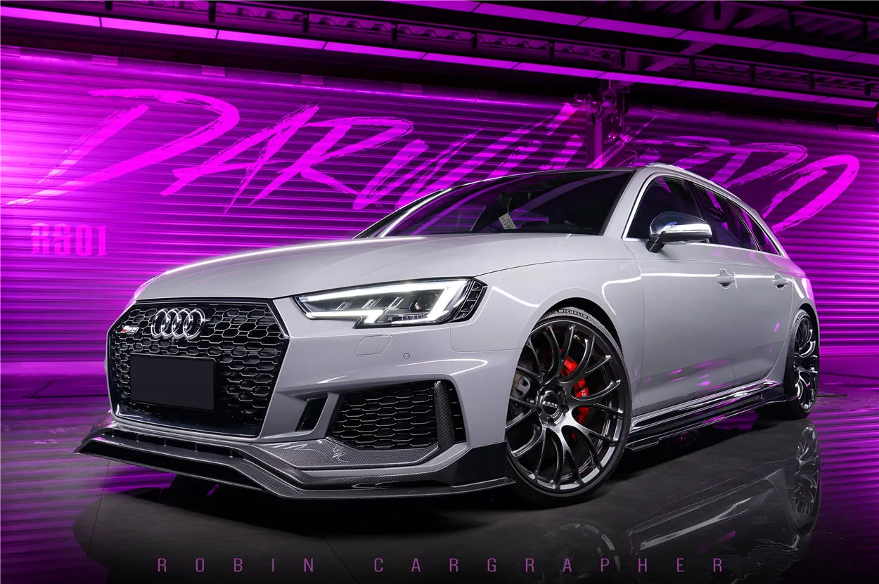 2017-2024 Audi RS4 B9 BKSS Style Side Skirts Under Board