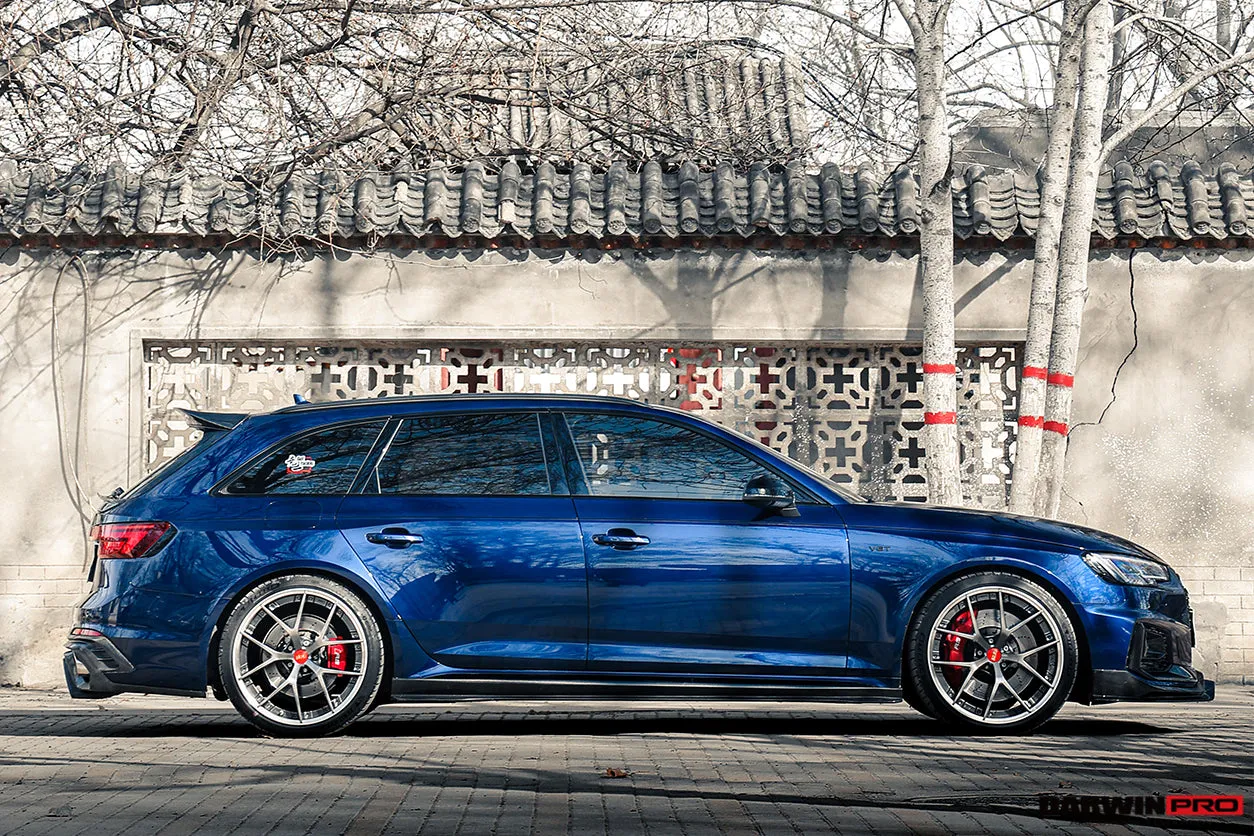 2017-2024 Audi RS4 B9 BKSS Style Side Skirts Under Board