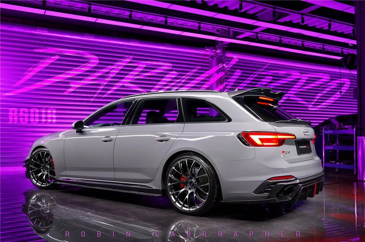 2017-2024 Audi RS4 B9 BKSS Style Side Skirts Under Board