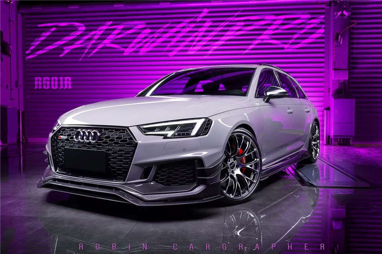 2017-2024 Audi RS4 B9 BKSS Style Side Skirts Under Board