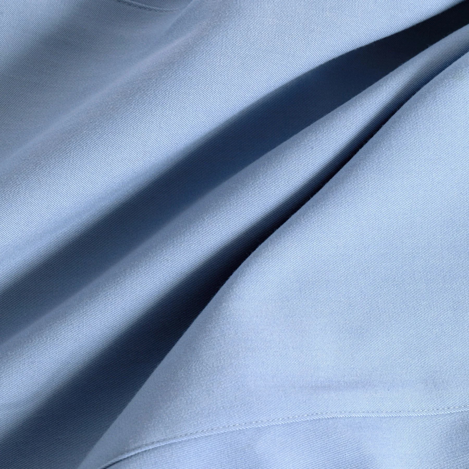 70s Twill Weave Schurwolle A-Line Midi Skirt