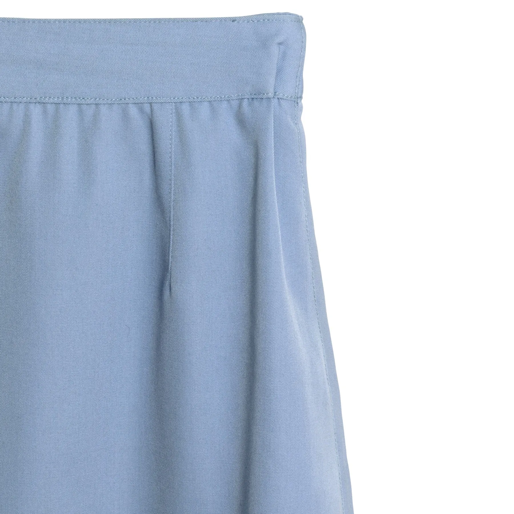 70s Twill Weave Schurwolle A-Line Midi Skirt