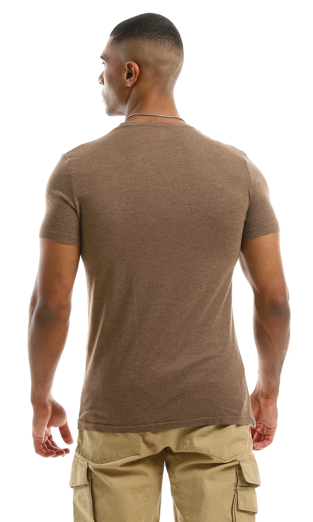 97931 Heather Khaki Short Sleeves T-Shirt