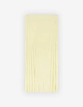 Baby Fox Patch Ribbed Midi Skirt Lemonade