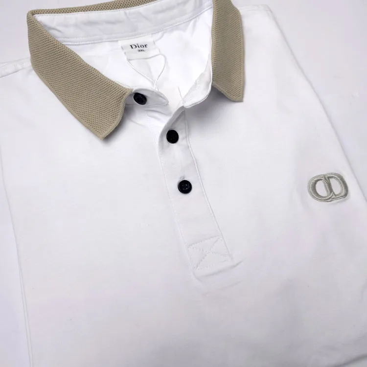 BIG- CD designer polo shirt | White