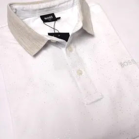 BS Glit designer polo shirt | White
