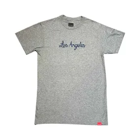 Chocolate Flip the Script Los Angeles Tee - Heather Grey/Royal
