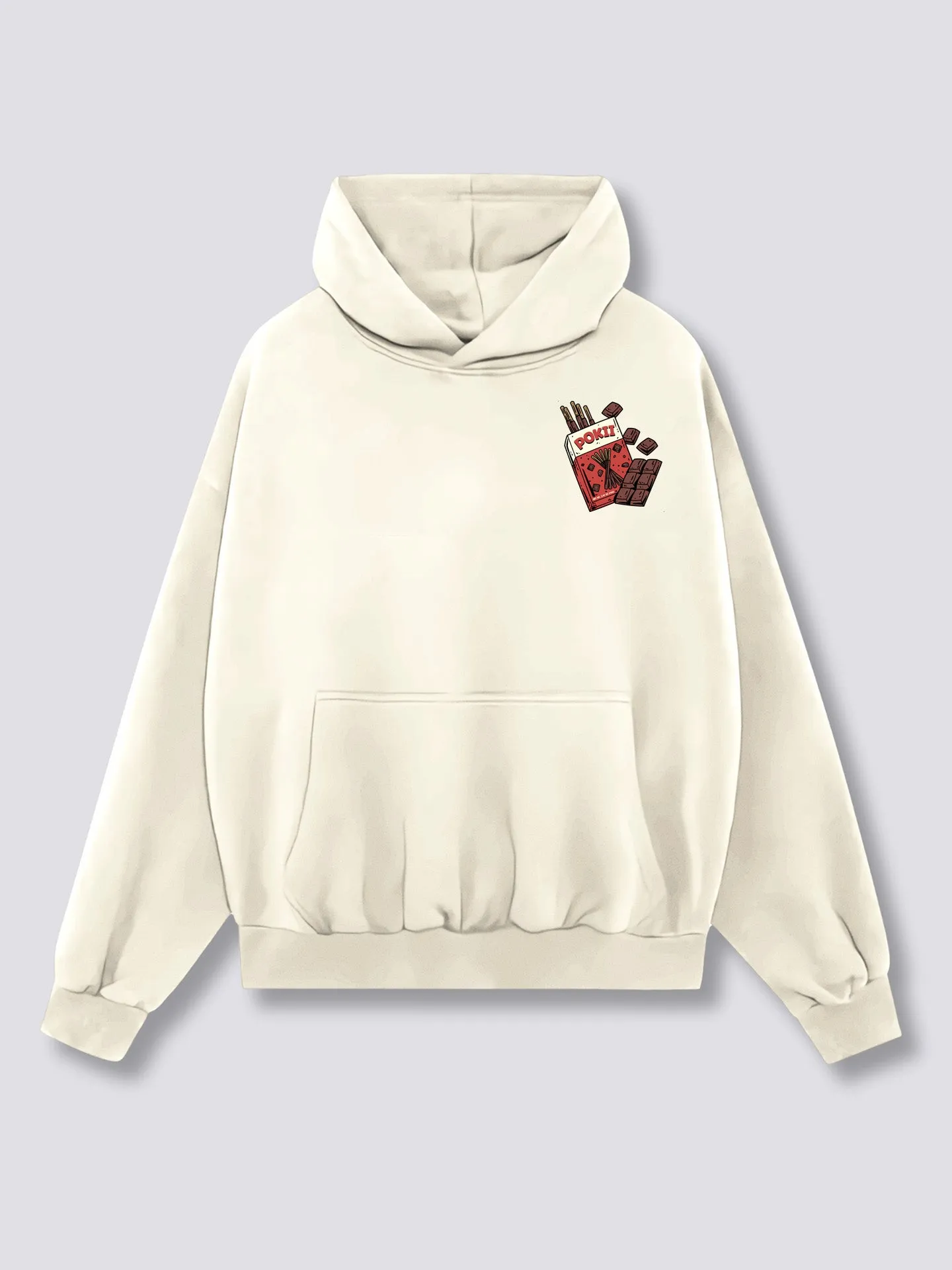 Chocolate Pokii Back Hoodie