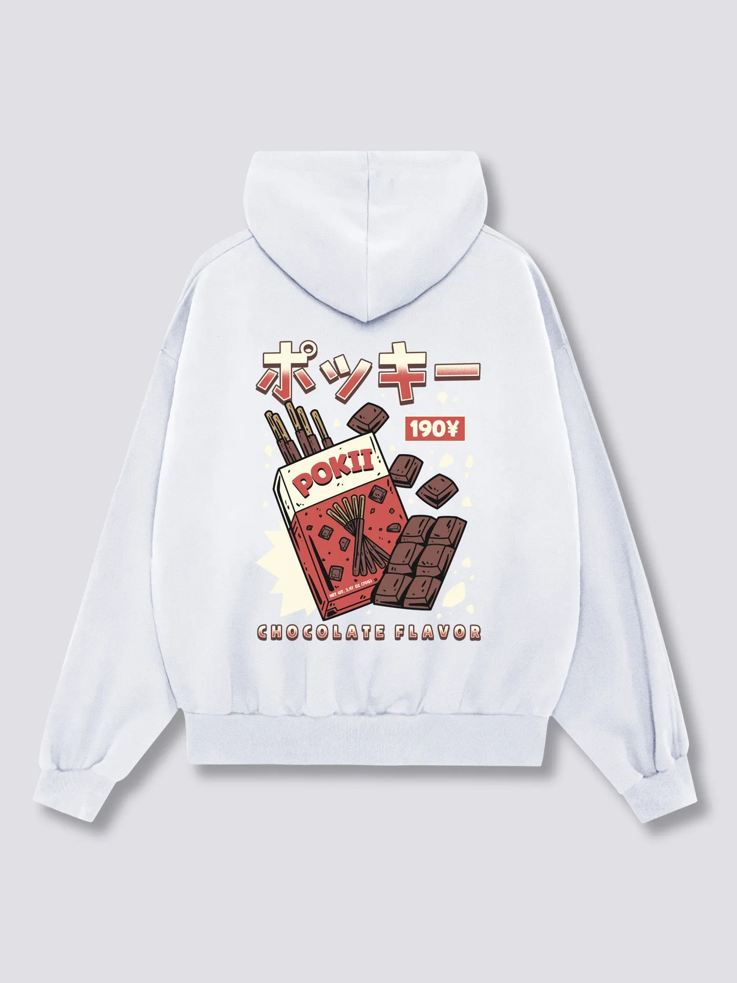 Chocolate Pokii Back Hoodie