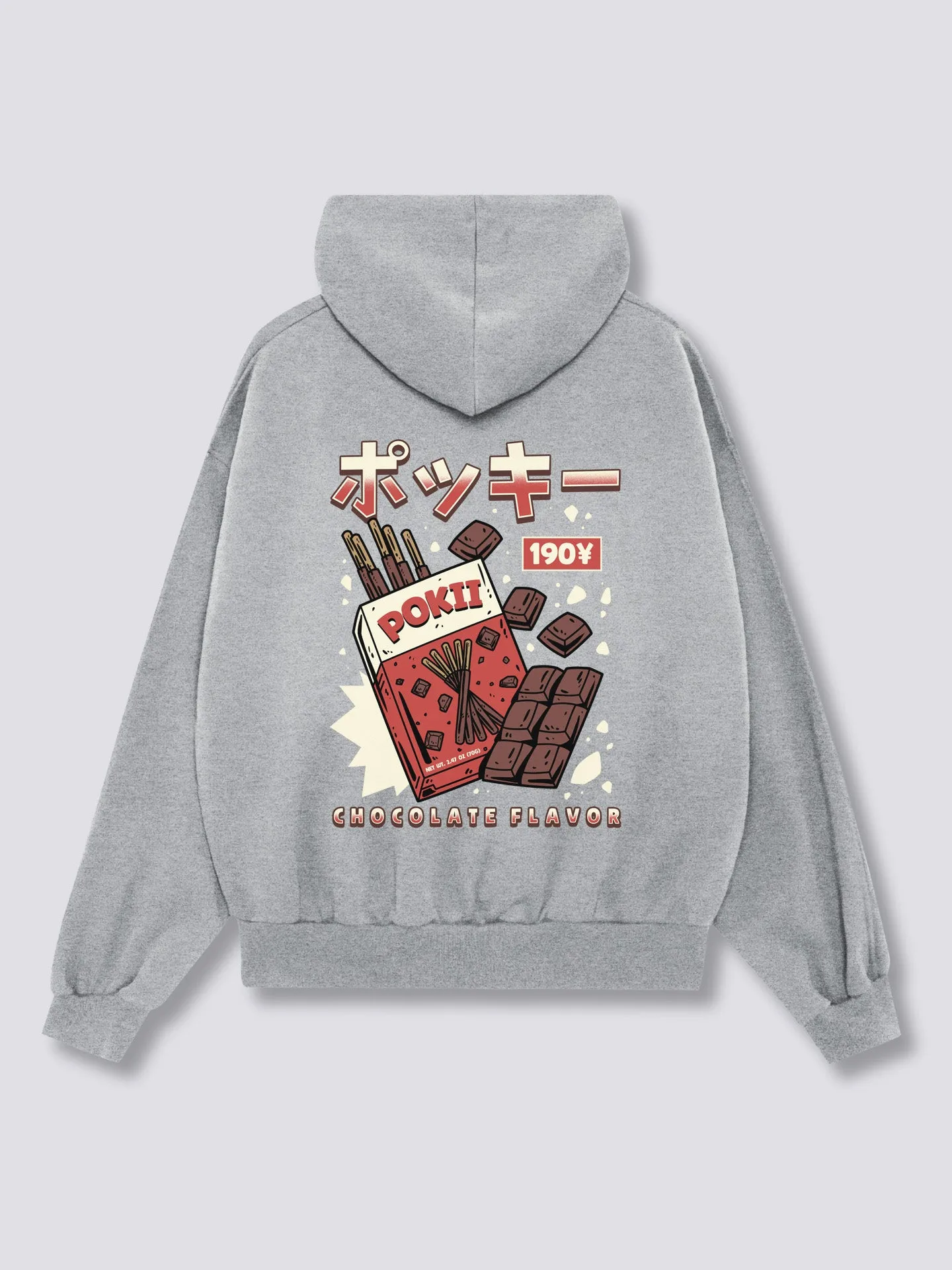 Chocolate Pokii Back Hoodie