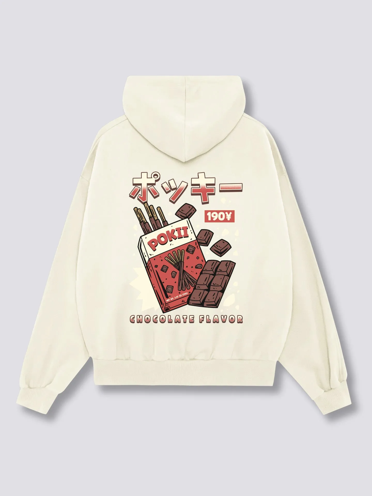 Chocolate Pokii Back Hoodie