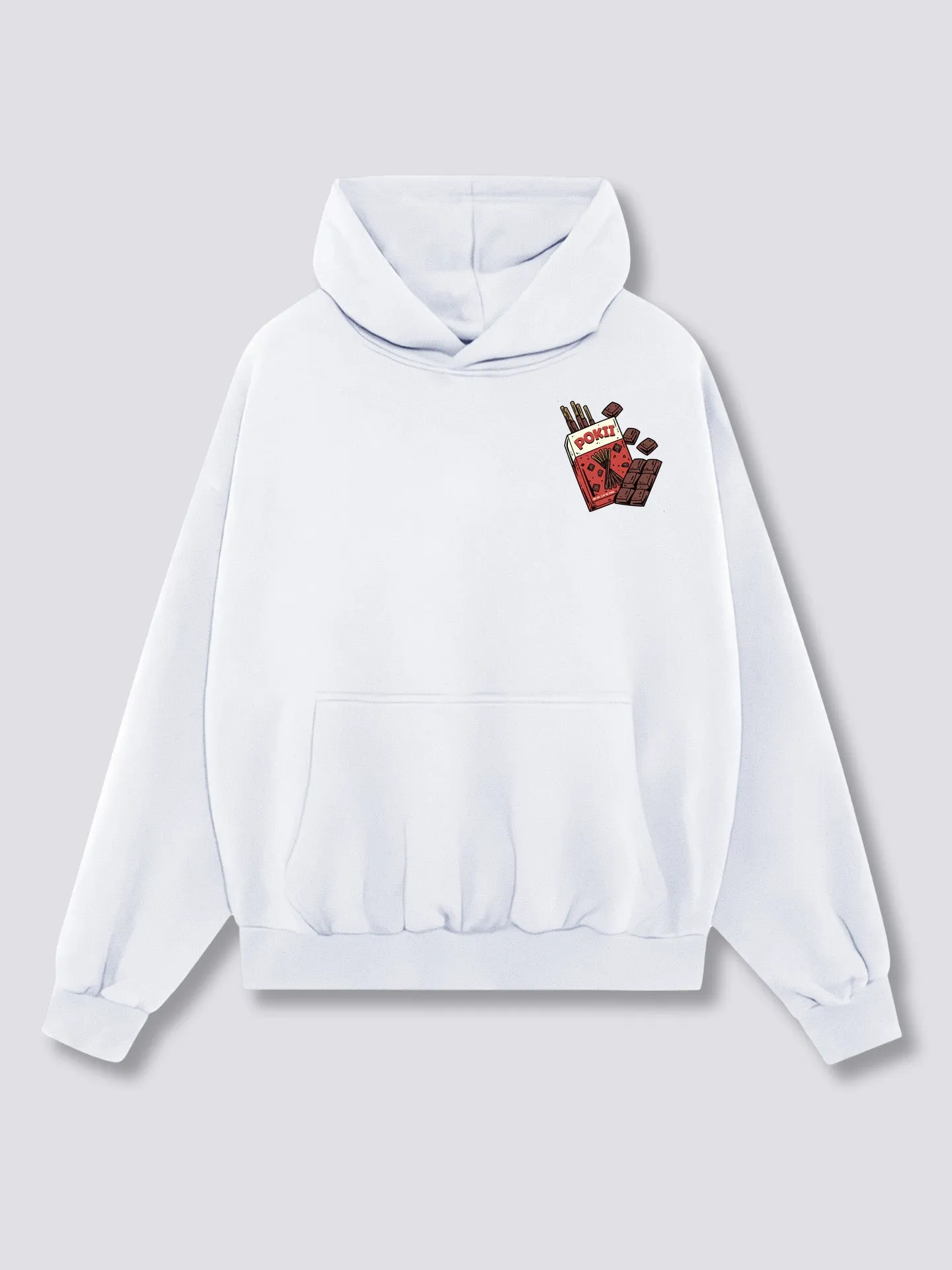 Chocolate Pokii Back Hoodie