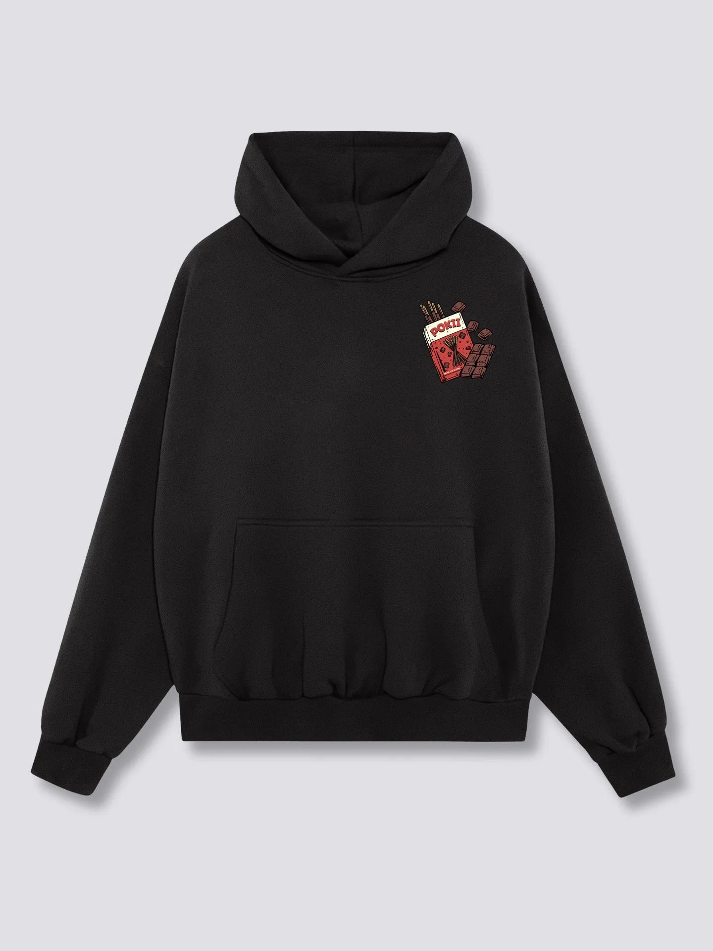 Chocolate Pokii Back Hoodie