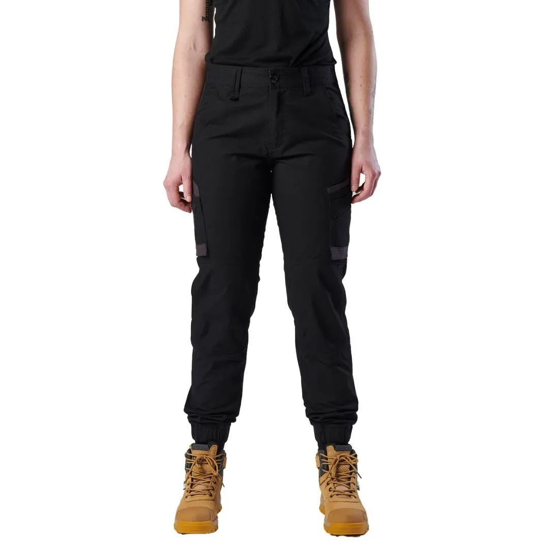 FXD WP-8W WOMENS CUFFED WORK PANTS - BLACK