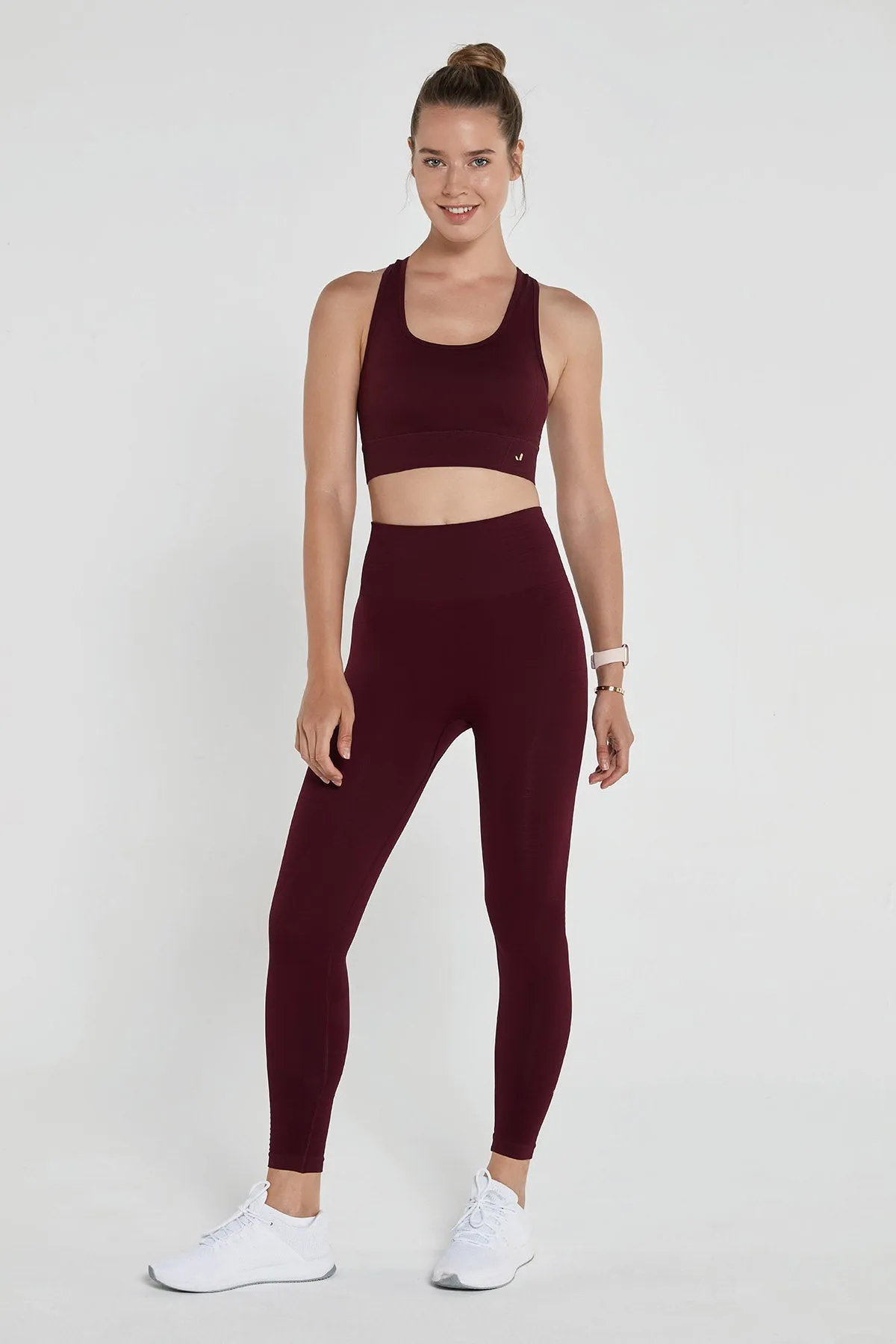 Gela Burgundy leggings
