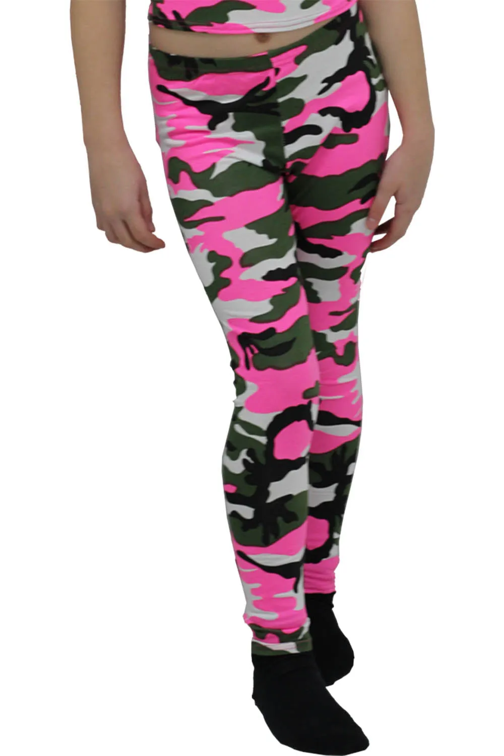 Girls' Microfibre Leggings – Full-Length, Soft & Stretchy