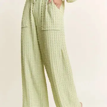 Green Gin Textured Pant