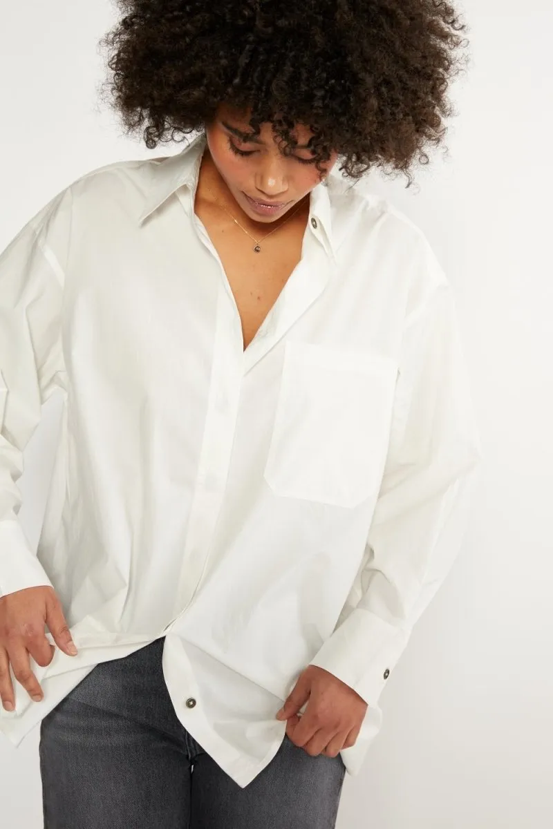 Holly Classic Shirt in Cloud White