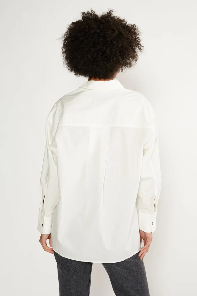 Holly Classic Shirt in Cloud White