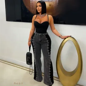Italia ring jeans (Black/grey)