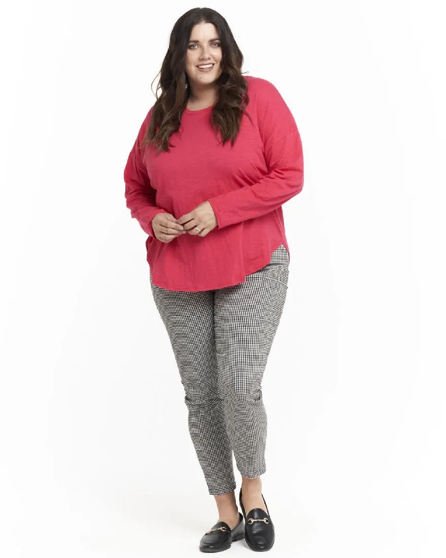 JESSIE LONG SLEEVE TEE - RUBY