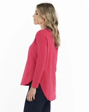 JESSIE LONG SLEEVE TEE - RUBY