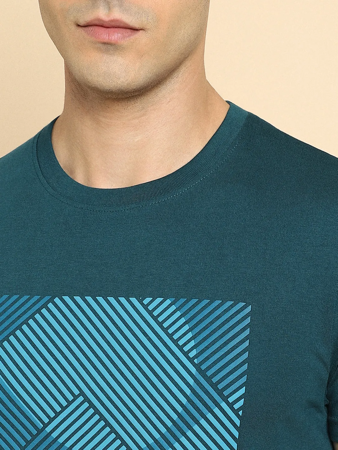 Men's Mandrian Collar Regular Fit Solid Black Shirts