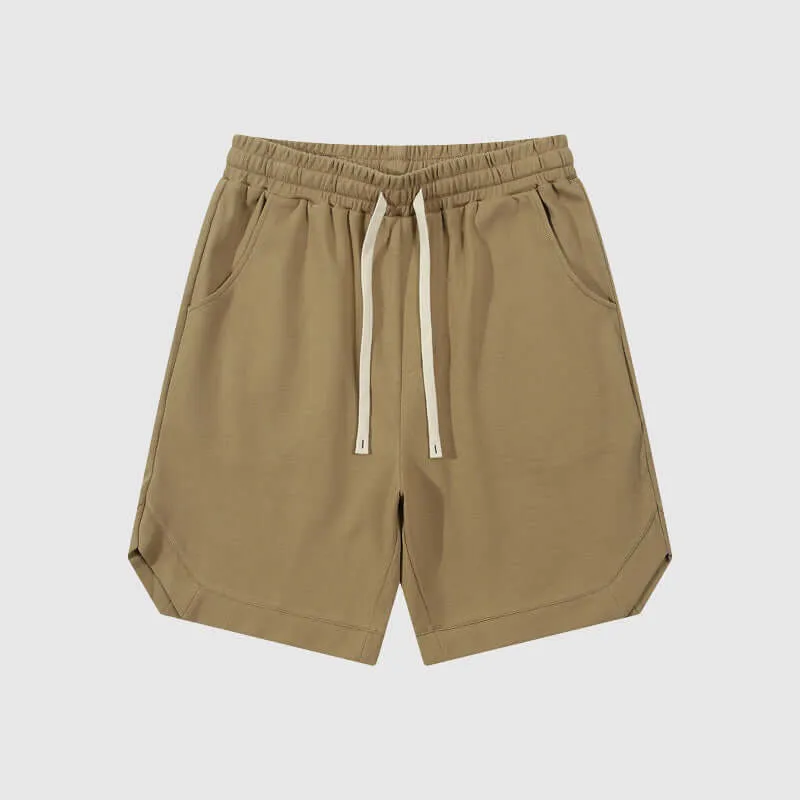 Men's Retro Cotton Twill Sport Shorts: Relaxed Fit