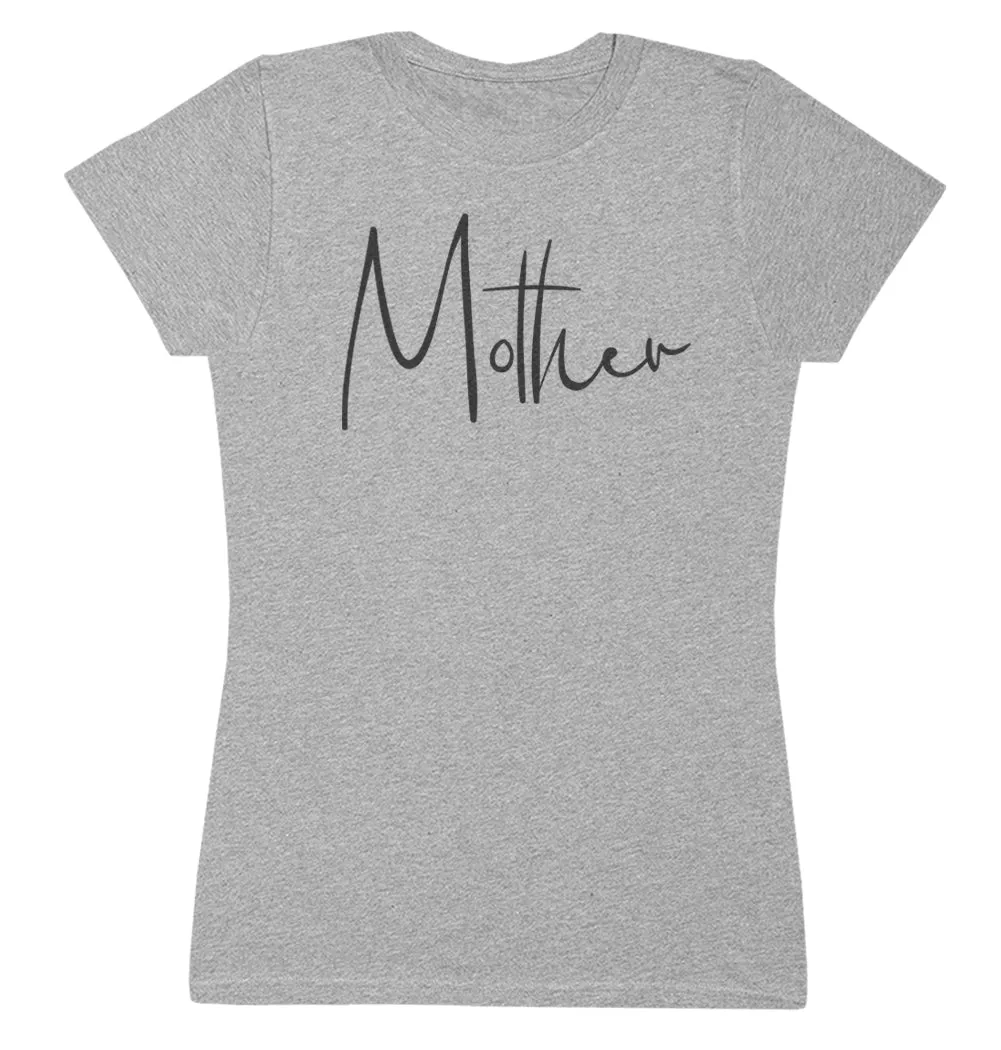 Mother Handwriting - Womens T-shirt - Mum T-Shirt