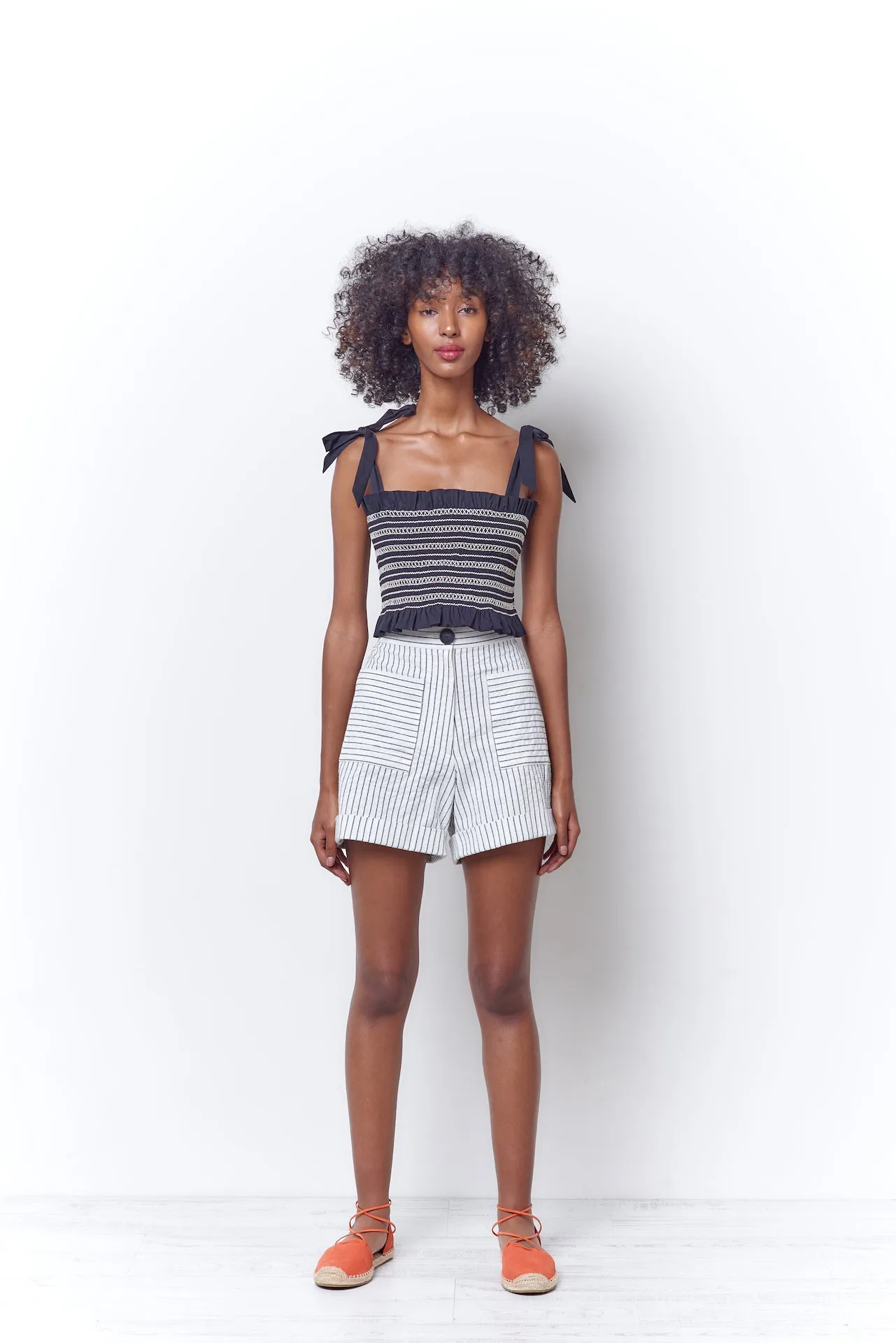 OLIVE Smocked Top - Poplin