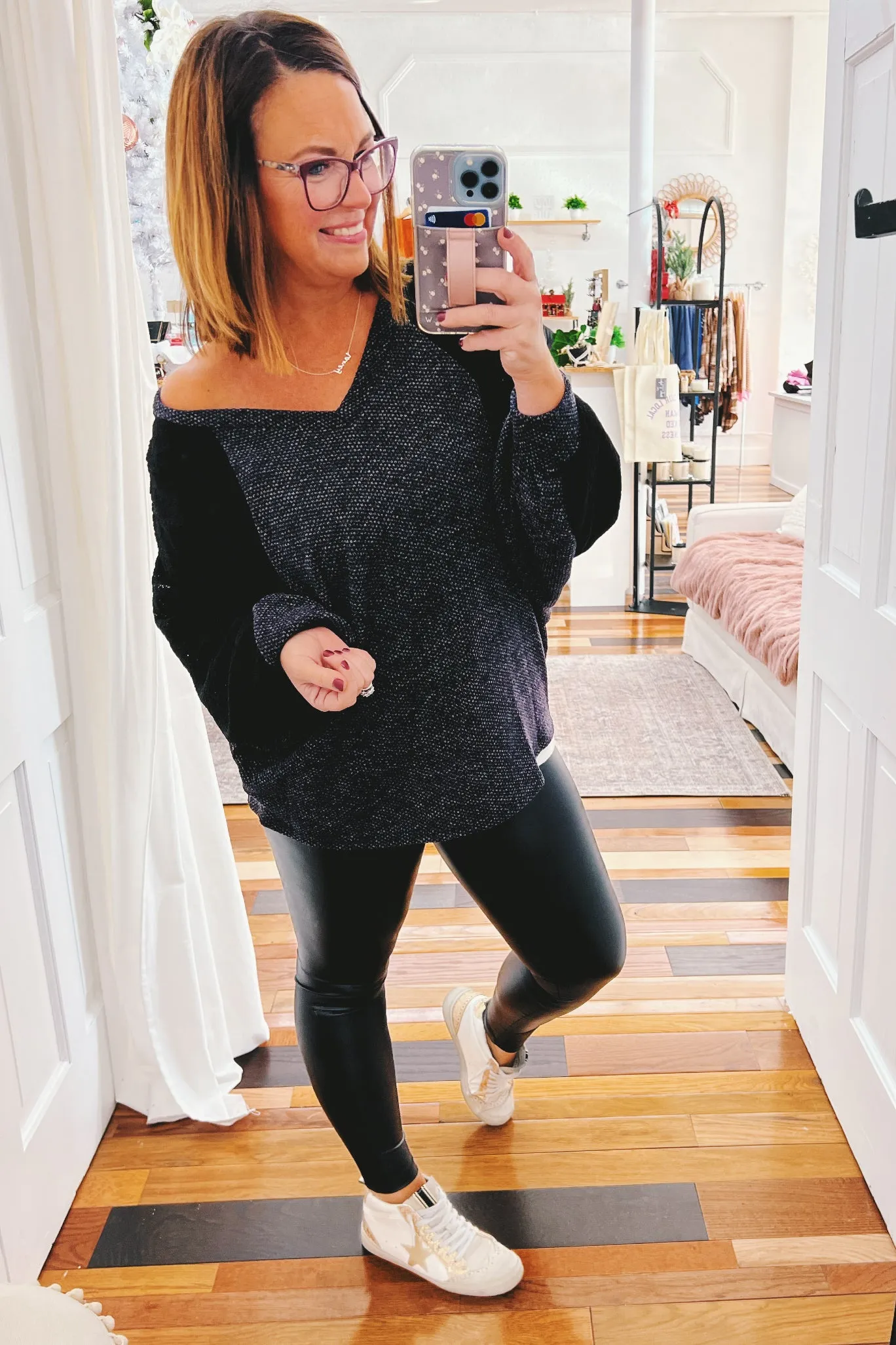 Quinn Faux Leather Leggings