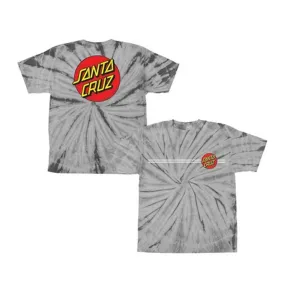 Santa Cruz Youth Classic Dot S/S T-shirt - Spider Silver