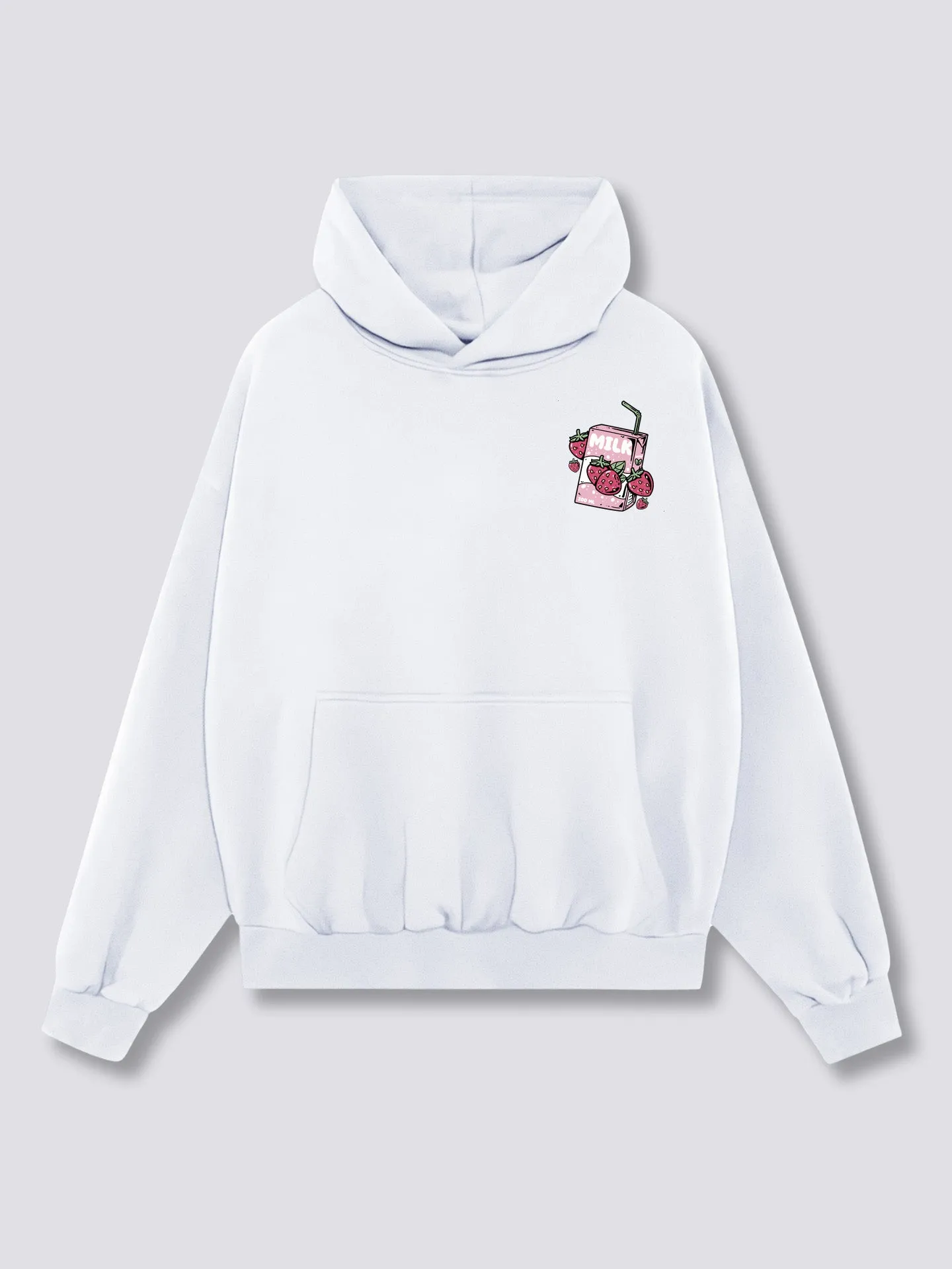 Strawberry Milk Back Hoodie