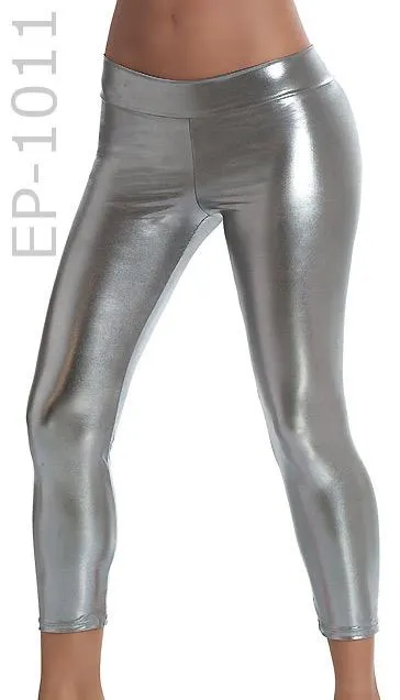 Stretch Metallic Foil Leggings 6-colors 1011