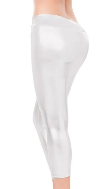 Stretch Metallic Foil Leggings 6-colors 1011