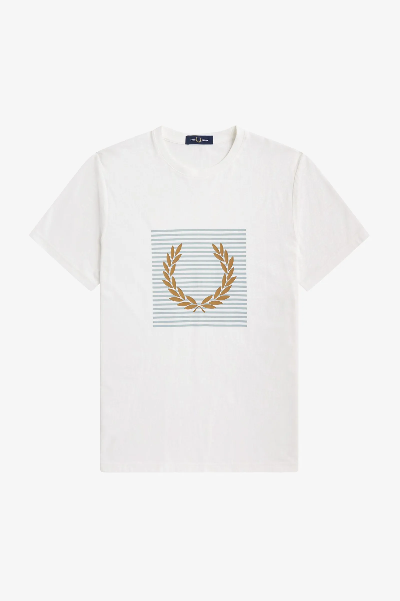 STRIPED LAUREL WREATH T-SHIRT