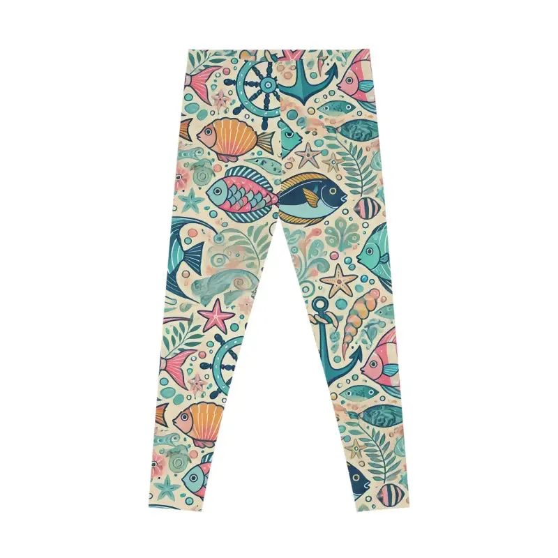 Stunning Fish Themed Stretchy Leggings for Every Day