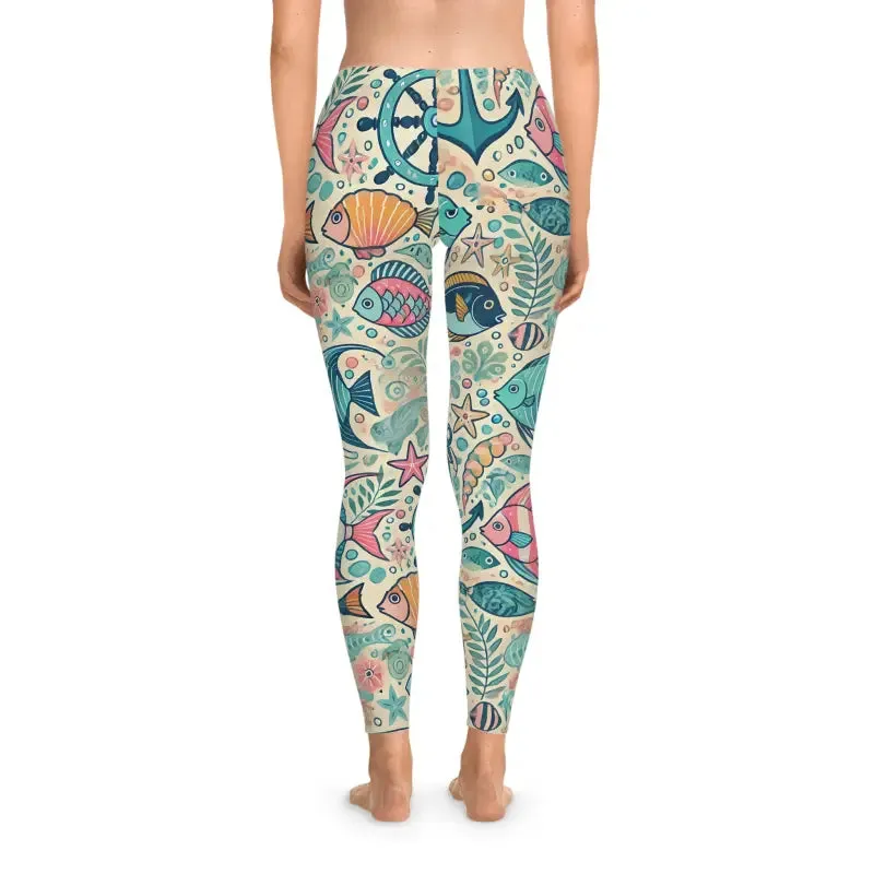 Stunning Fish Themed Stretchy Leggings for Every Day