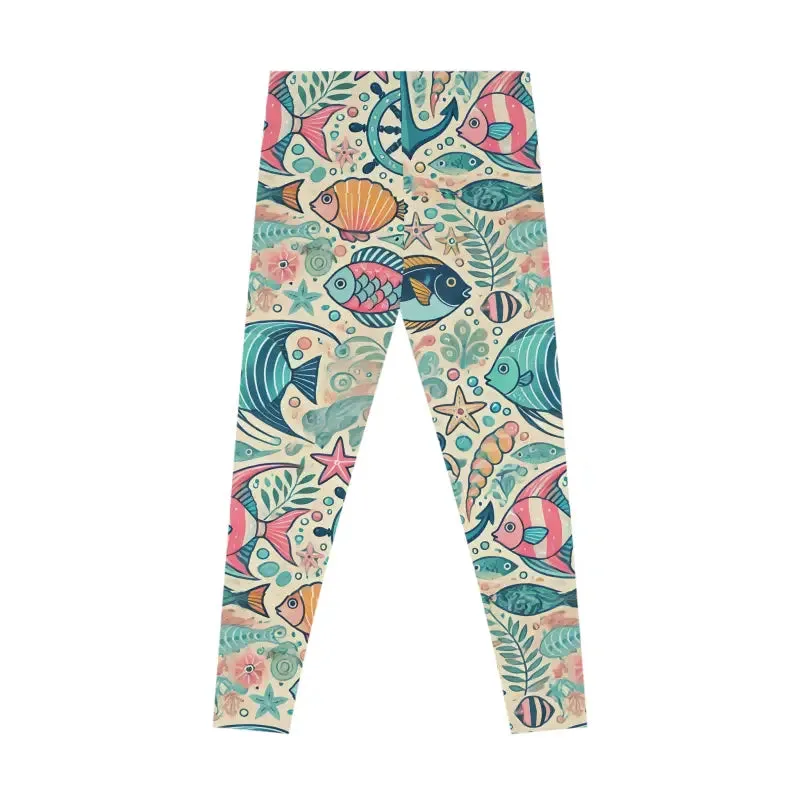 Stunning Fish Themed Stretchy Leggings for Every Day