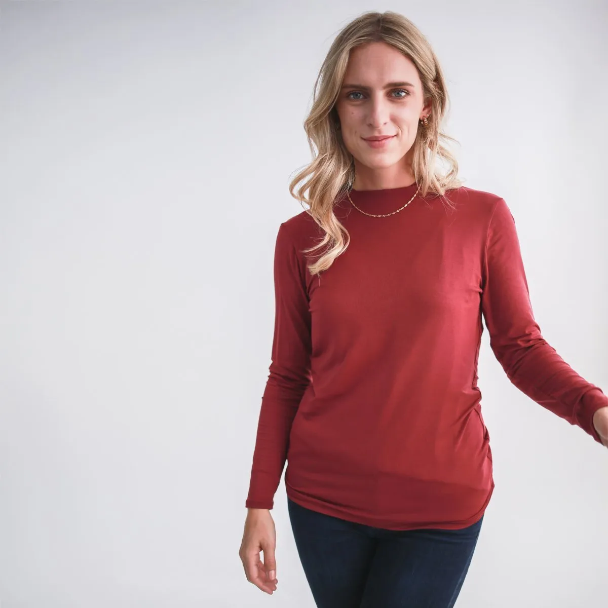 The Everyday Twist Top in Black Modal