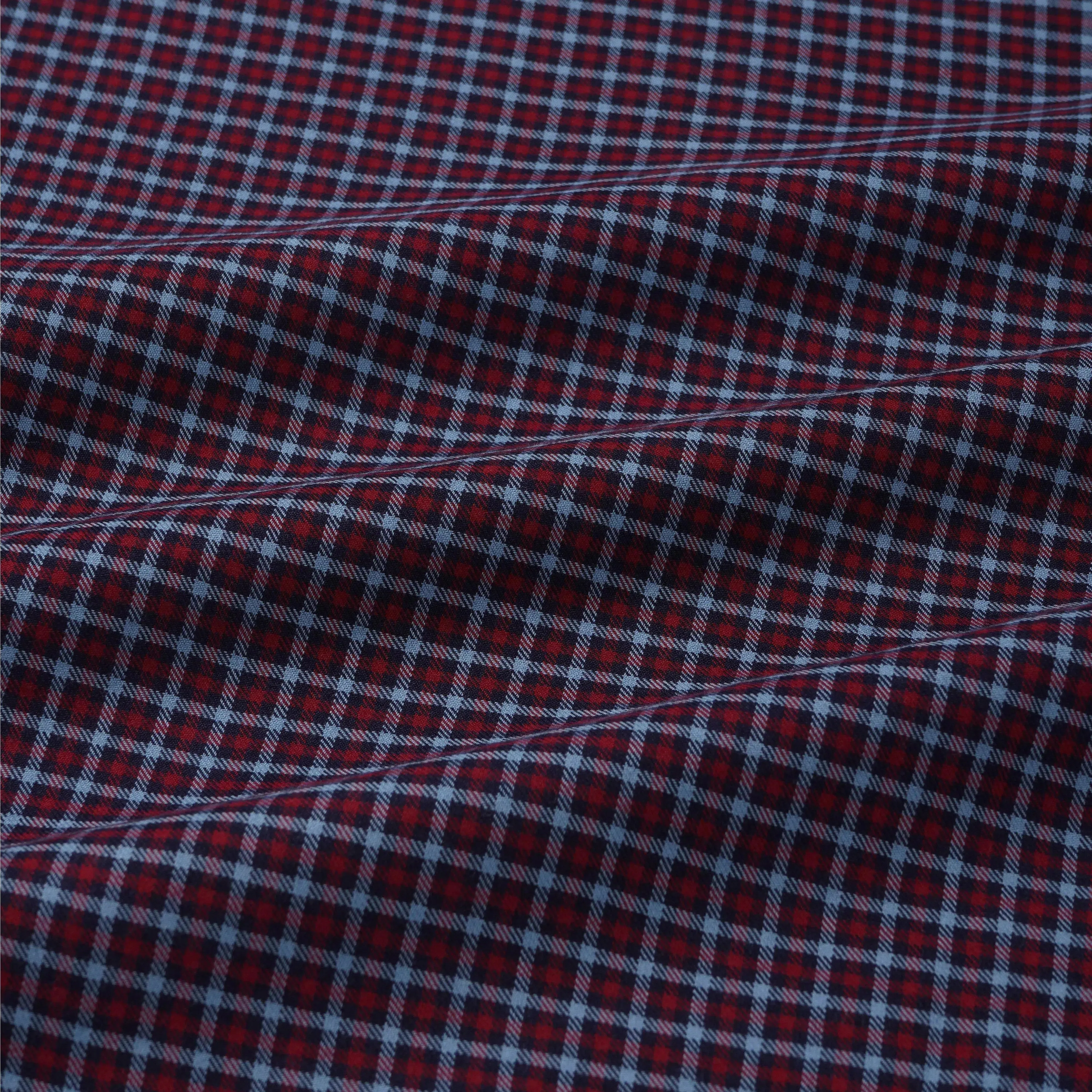 Thomas Pink Slim Fit Smart Casual Brushed Cotton Check Shirt