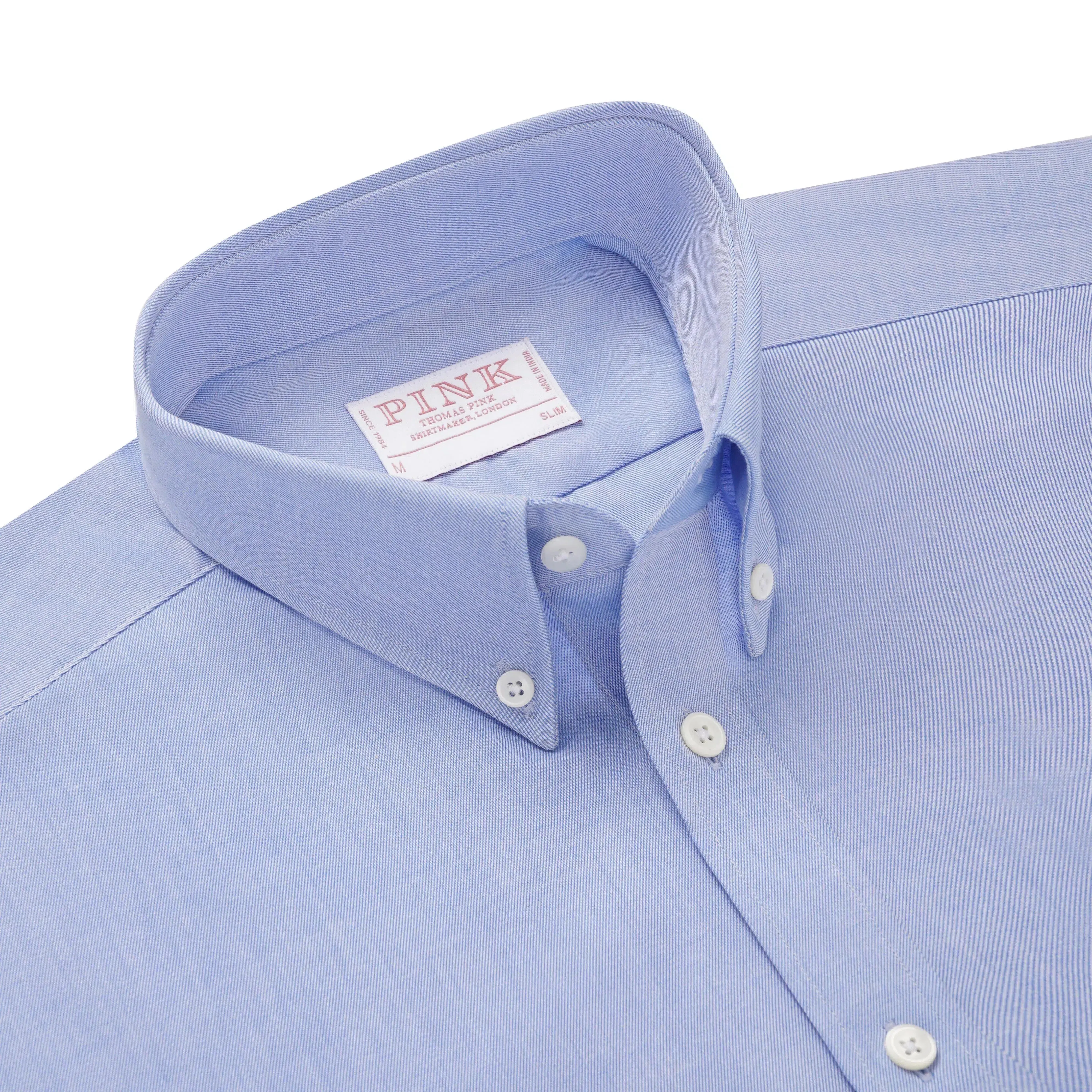 Thomas Pink Slim Fit Smart Casual Superfine Twill Shirt