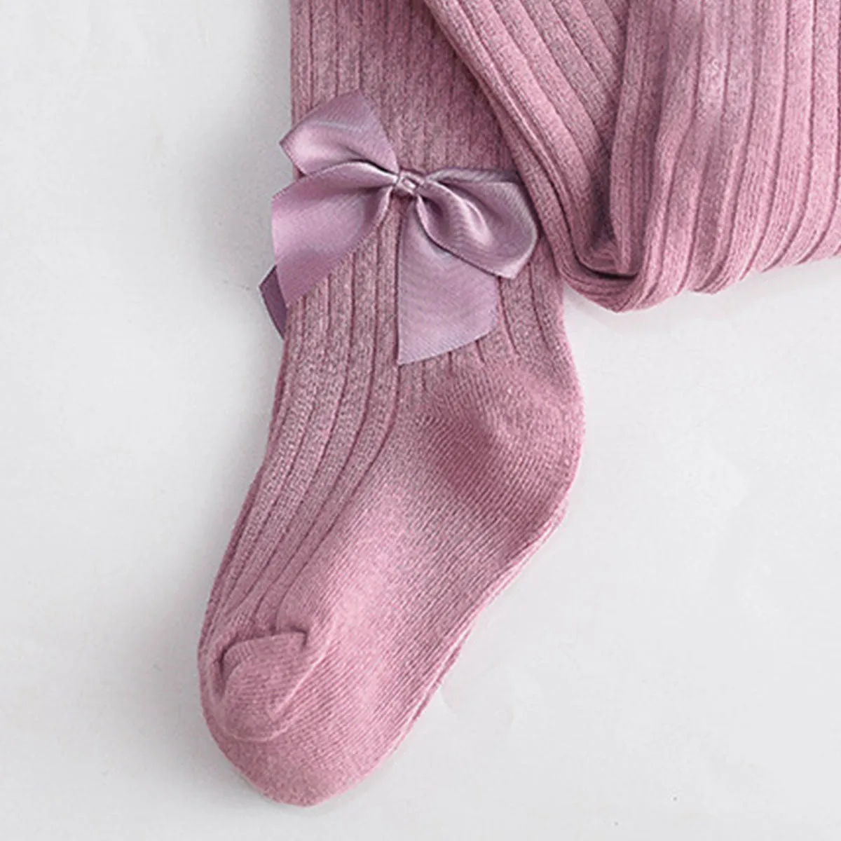 Toddler / Kid Girl Bowknot Stretchy  Solid Dancing Leggings