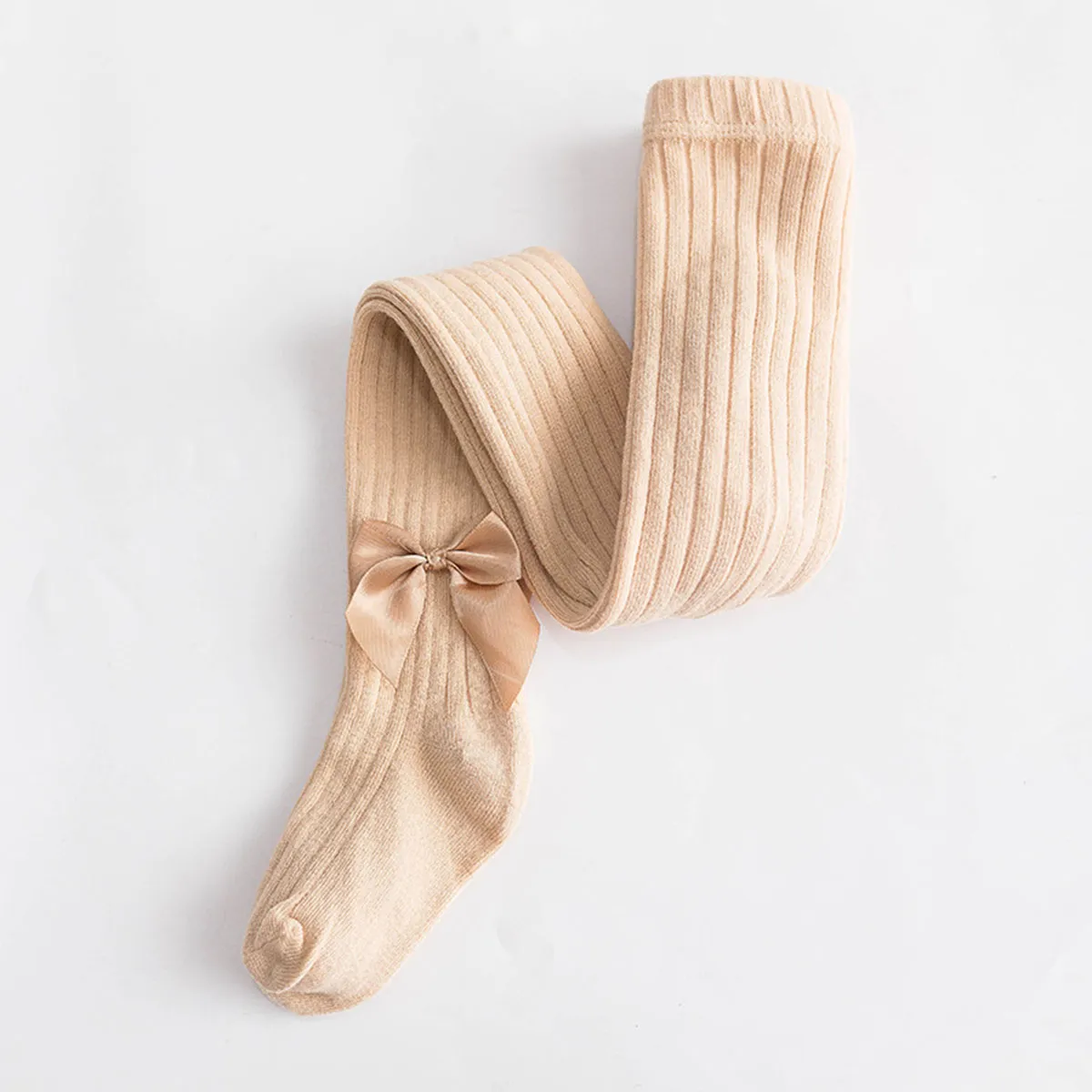 Toddler / Kid Girl Bowknot Stretchy  Solid Dancing Leggings
