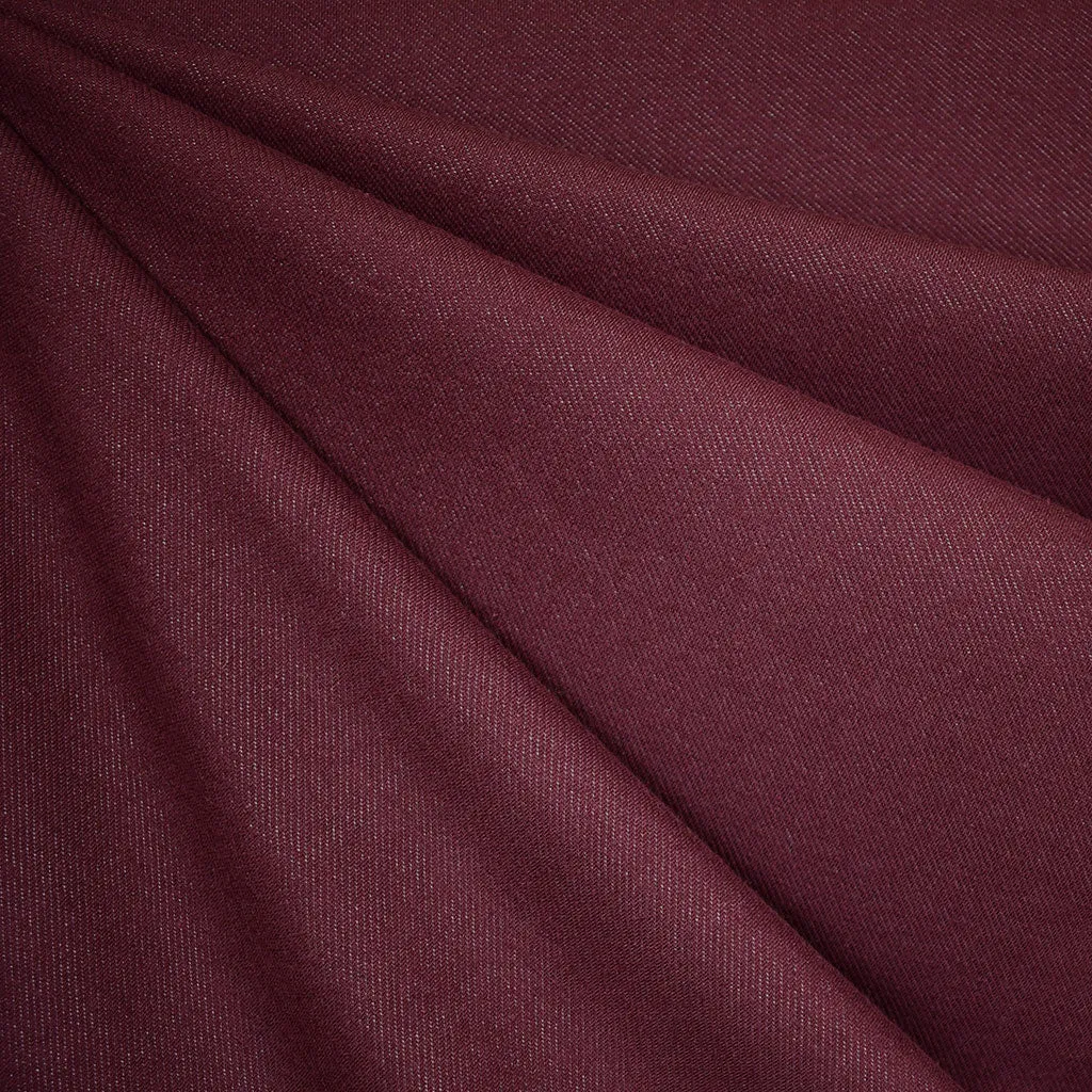 Ultra Stretchy Jeans Knit Solid Burgundy